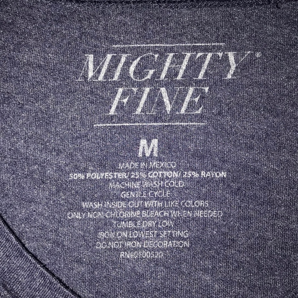 Dark blue v neck soft shirt (give me some space) - Picture 2 of 3